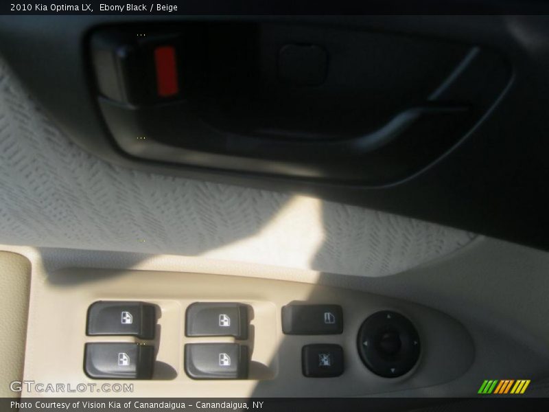Ebony Black / Beige 2010 Kia Optima LX