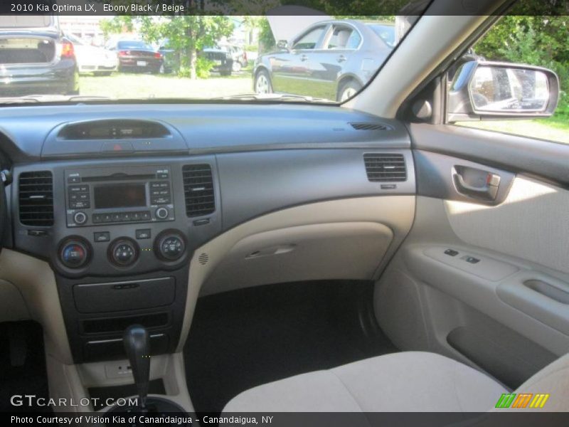 Ebony Black / Beige 2010 Kia Optima LX