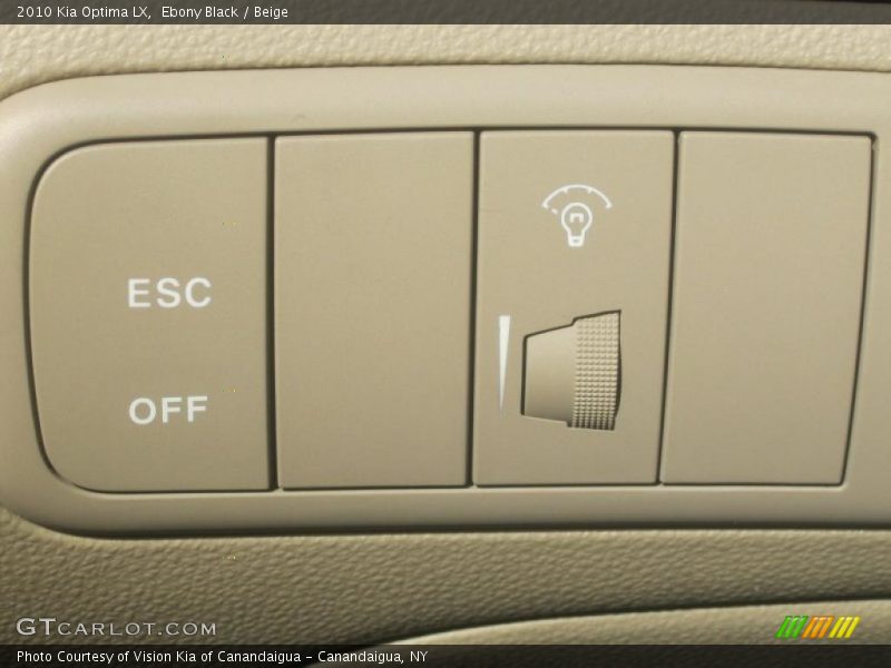 Ebony Black / Beige 2010 Kia Optima LX