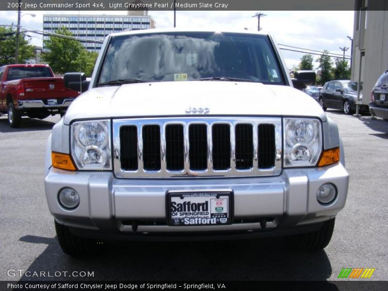 Light Graystone Pearl / Medium Slate Gray 2007 Jeep Commander Sport 4x4