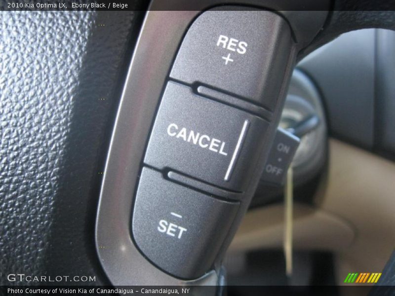 Ebony Black / Beige 2010 Kia Optima LX