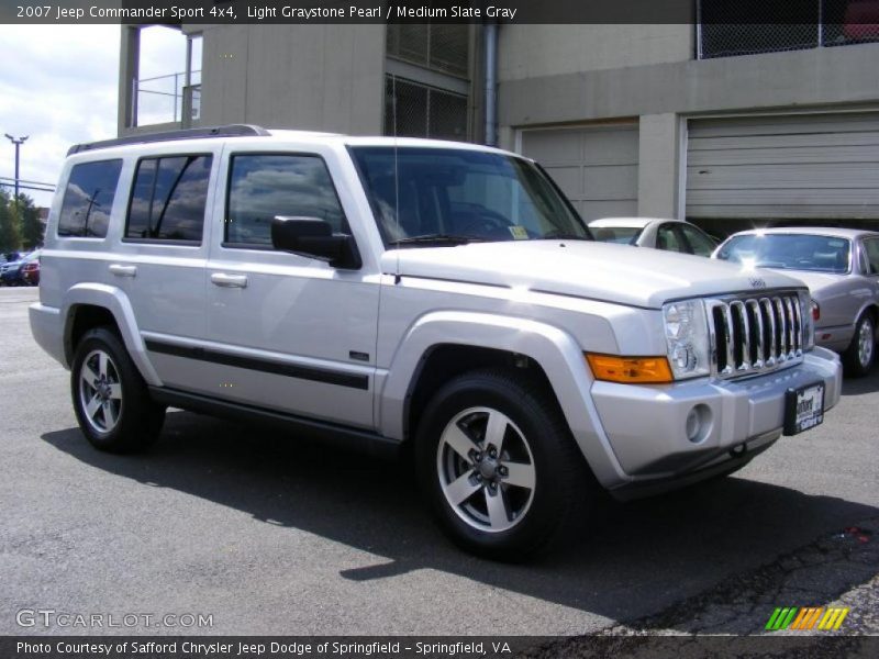 Light Graystone Pearl / Medium Slate Gray 2007 Jeep Commander Sport 4x4