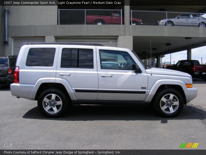 Light Graystone Pearl / Medium Slate Gray 2007 Jeep Commander Sport 4x4