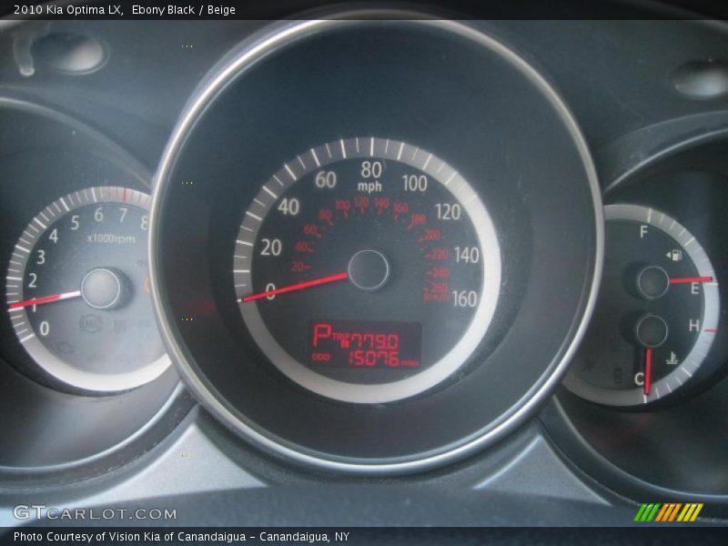 Ebony Black / Beige 2010 Kia Optima LX