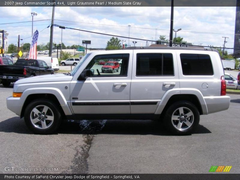 Light Graystone Pearl / Medium Slate Gray 2007 Jeep Commander Sport 4x4