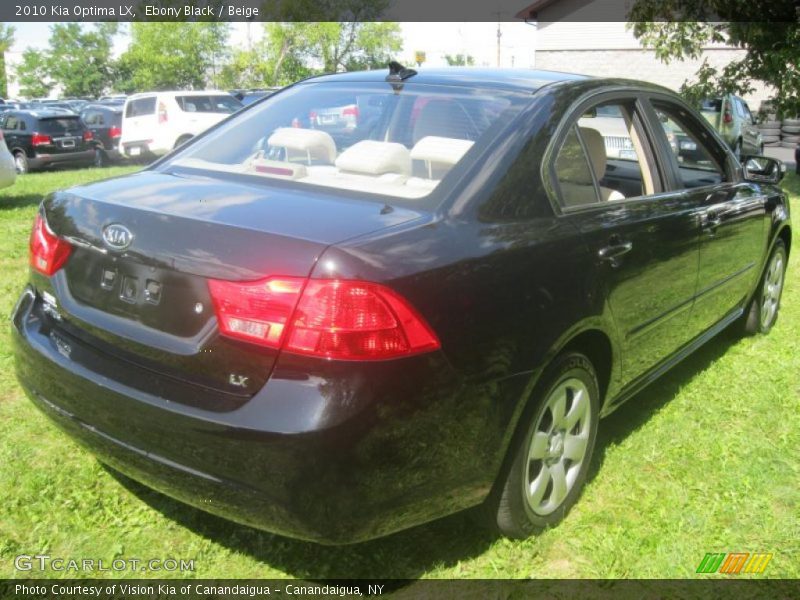 Ebony Black / Beige 2010 Kia Optima LX