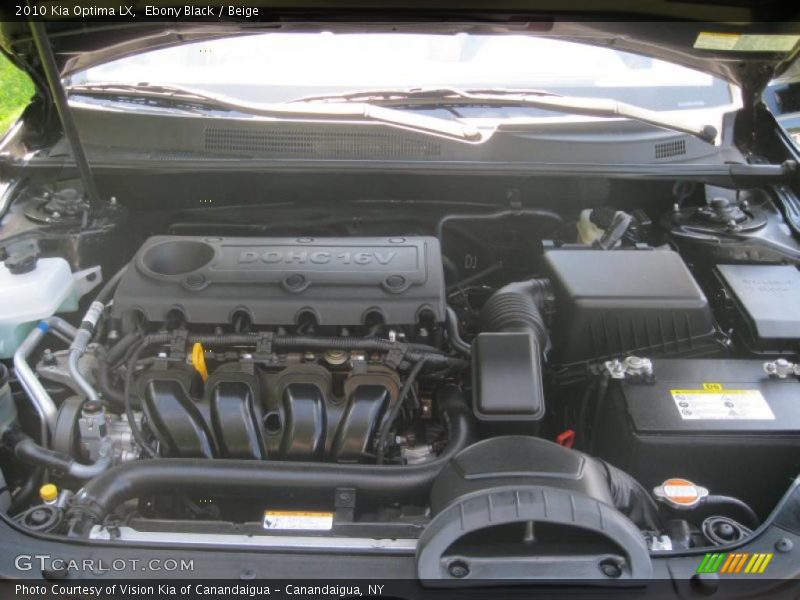 Ebony Black / Beige 2010 Kia Optima LX