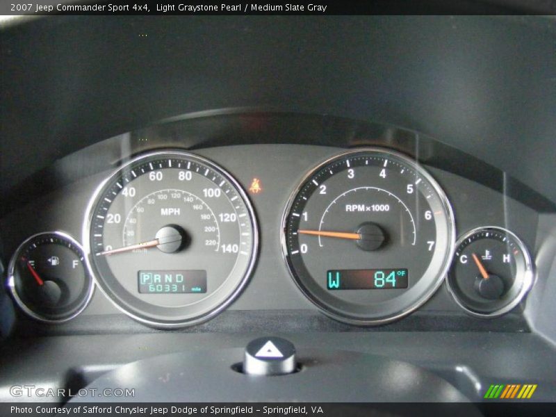 Light Graystone Pearl / Medium Slate Gray 2007 Jeep Commander Sport 4x4