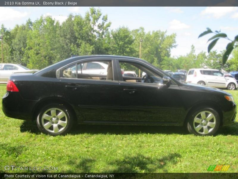 Ebony Black / Beige 2010 Kia Optima LX