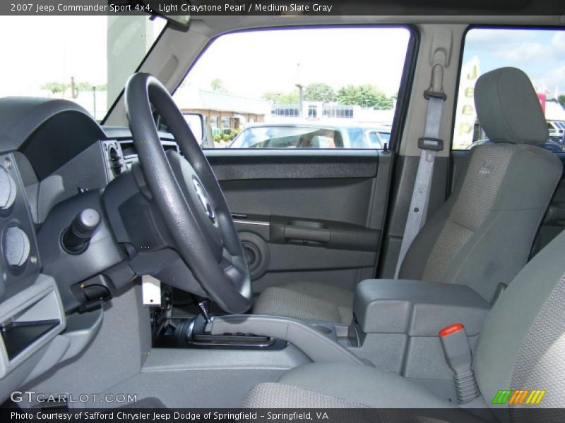 Light Graystone Pearl / Medium Slate Gray 2007 Jeep Commander Sport 4x4