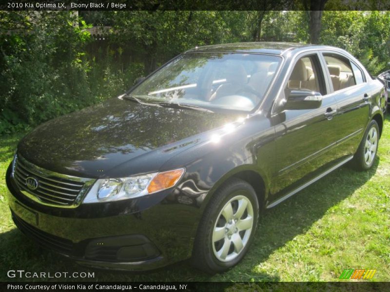 Ebony Black / Beige 2010 Kia Optima LX