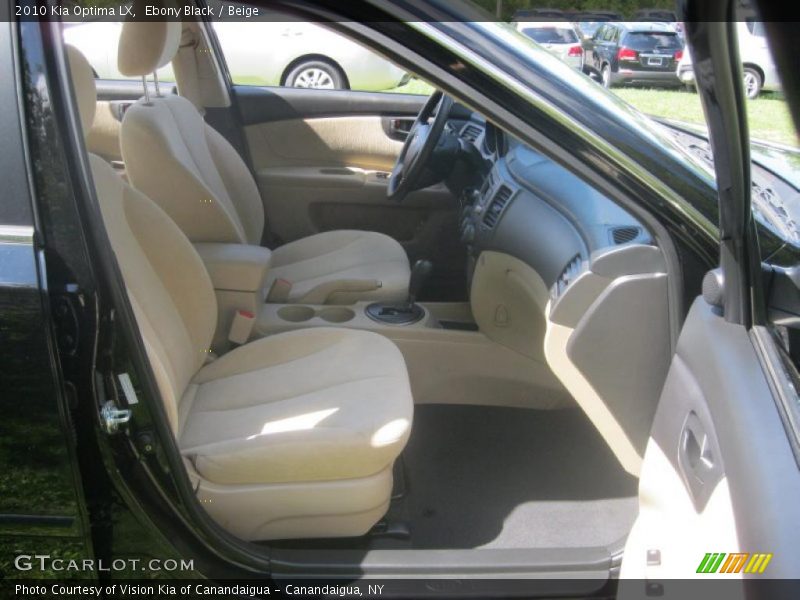 Ebony Black / Beige 2010 Kia Optima LX