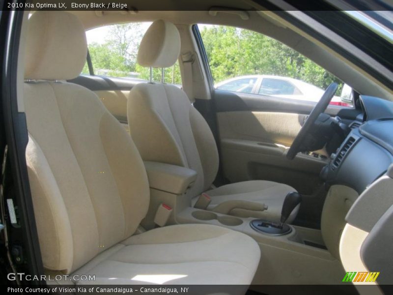 Ebony Black / Beige 2010 Kia Optima LX