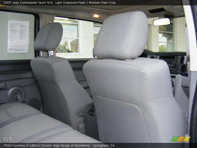 Light Graystone Pearl / Medium Slate Gray 2007 Jeep Commander Sport 4x4