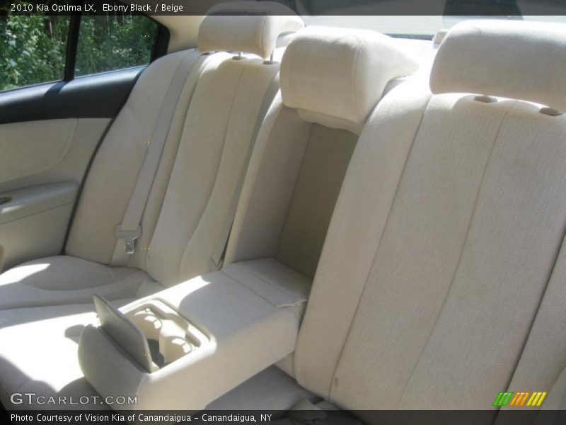Ebony Black / Beige 2010 Kia Optima LX