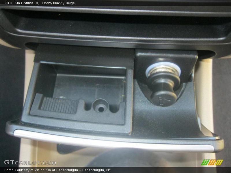Ebony Black / Beige 2010 Kia Optima LX