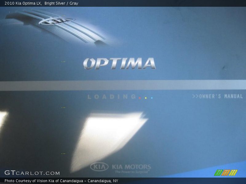 Bright Silver / Gray 2010 Kia Optima LX