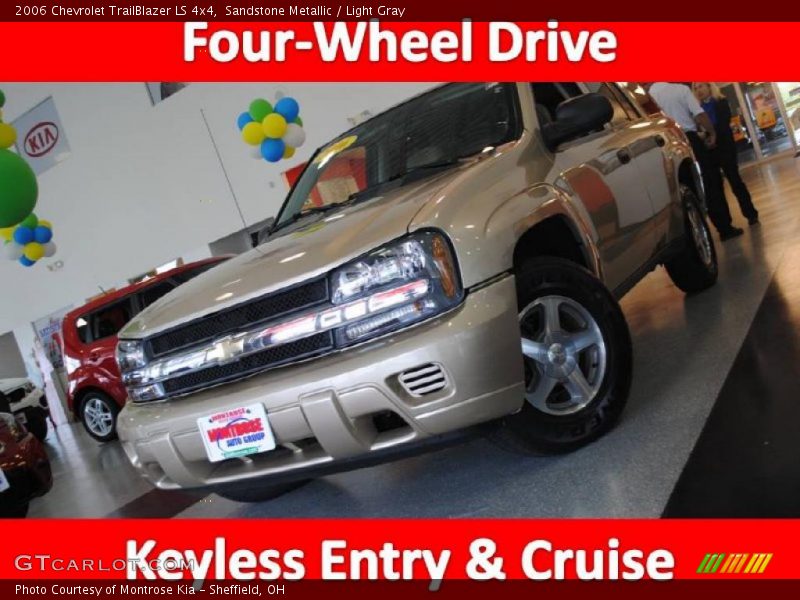 Sandstone Metallic / Light Gray 2006 Chevrolet TrailBlazer LS 4x4