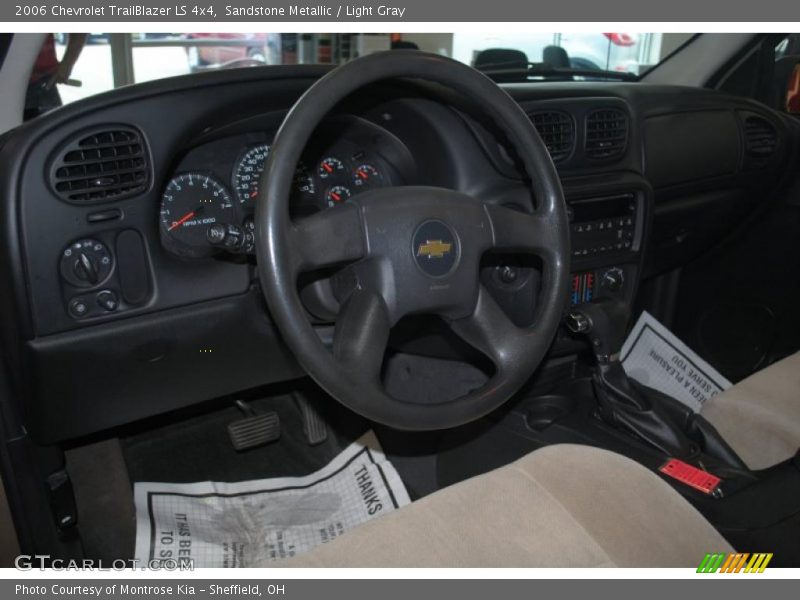 Sandstone Metallic / Light Gray 2006 Chevrolet TrailBlazer LS 4x4
