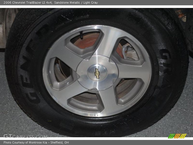 Sandstone Metallic / Light Gray 2006 Chevrolet TrailBlazer LS 4x4