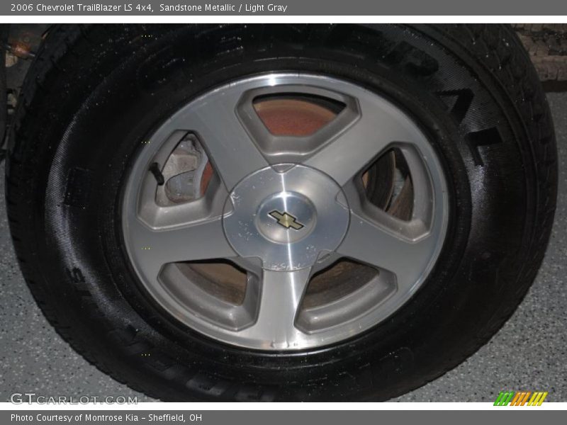 Sandstone Metallic / Light Gray 2006 Chevrolet TrailBlazer LS 4x4