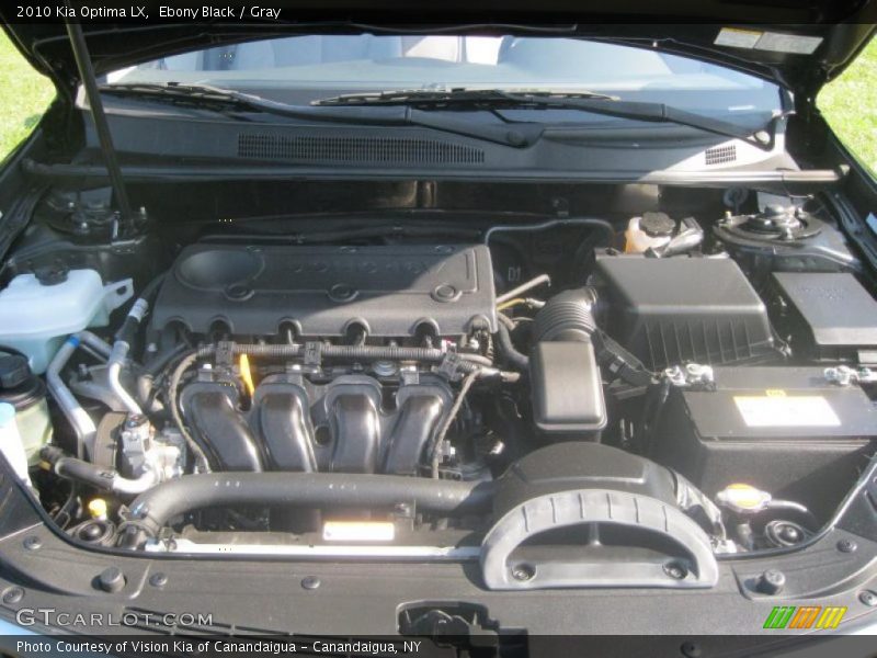 Ebony Black / Gray 2010 Kia Optima LX