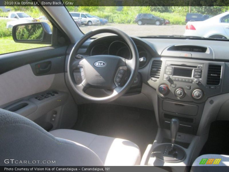 Ebony Black / Gray 2010 Kia Optima LX