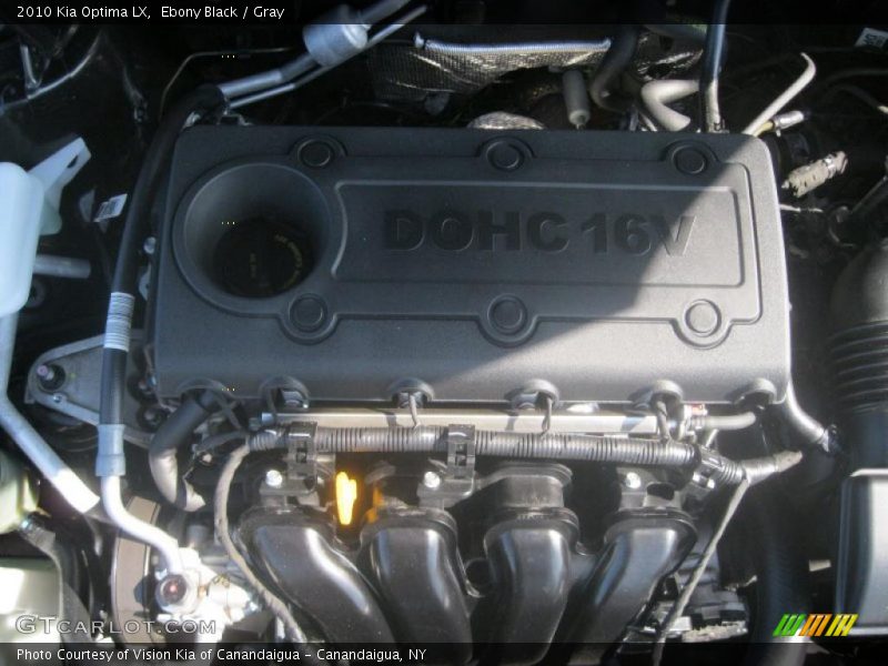 Ebony Black / Gray 2010 Kia Optima LX