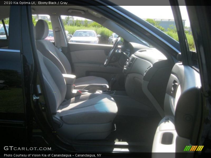 Ebony Black / Gray 2010 Kia Optima LX