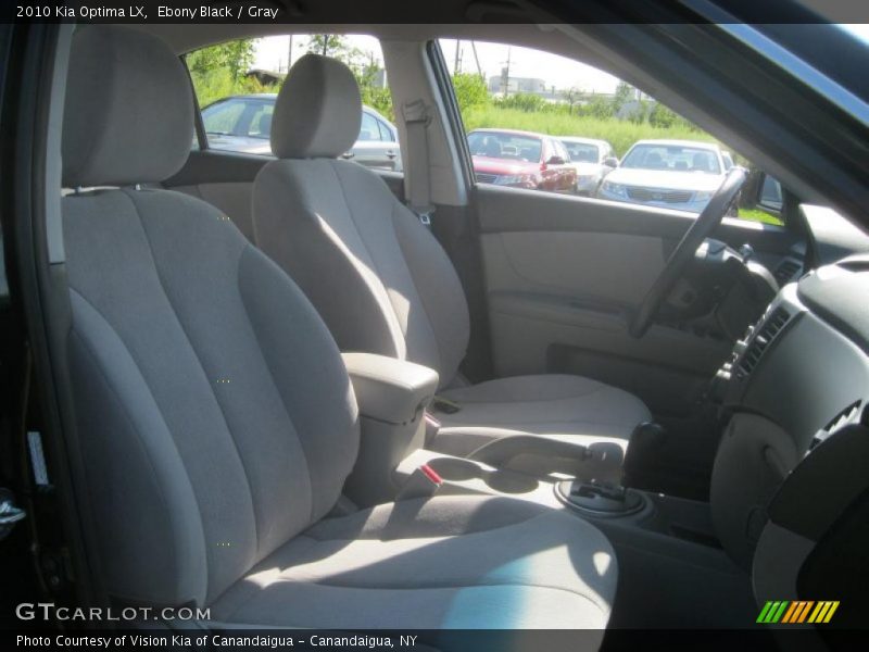 Ebony Black / Gray 2010 Kia Optima LX