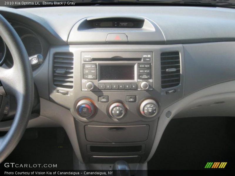 Ebony Black / Gray 2010 Kia Optima LX