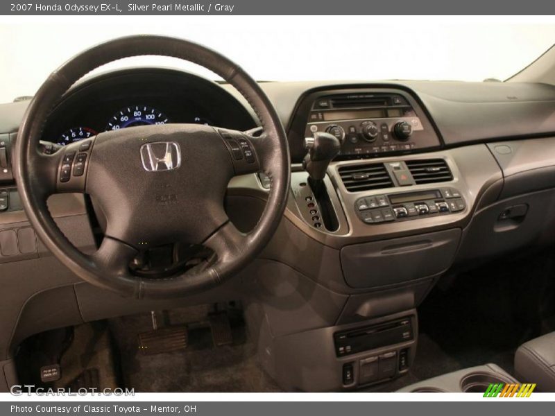 Silver Pearl Metallic / Gray 2007 Honda Odyssey EX-L