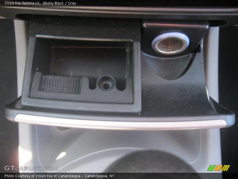 Ebony Black / Gray 2010 Kia Optima LX