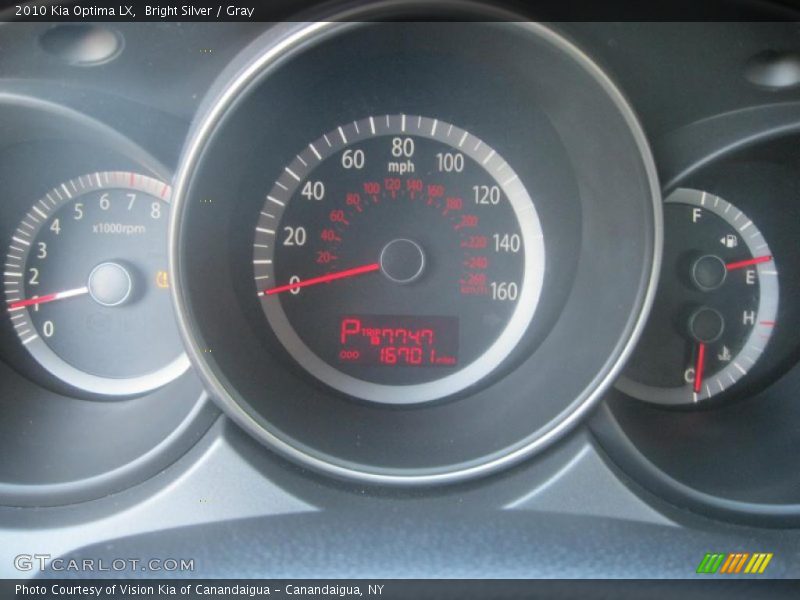 Bright Silver / Gray 2010 Kia Optima LX