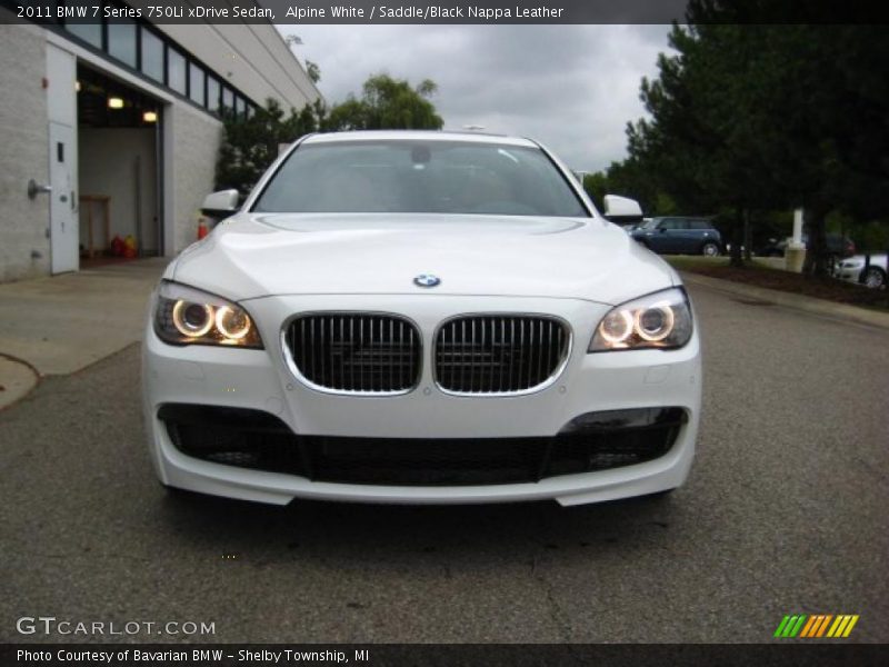 Alpine White / Saddle/Black Nappa Leather 2011 BMW 7 Series 750Li xDrive Sedan