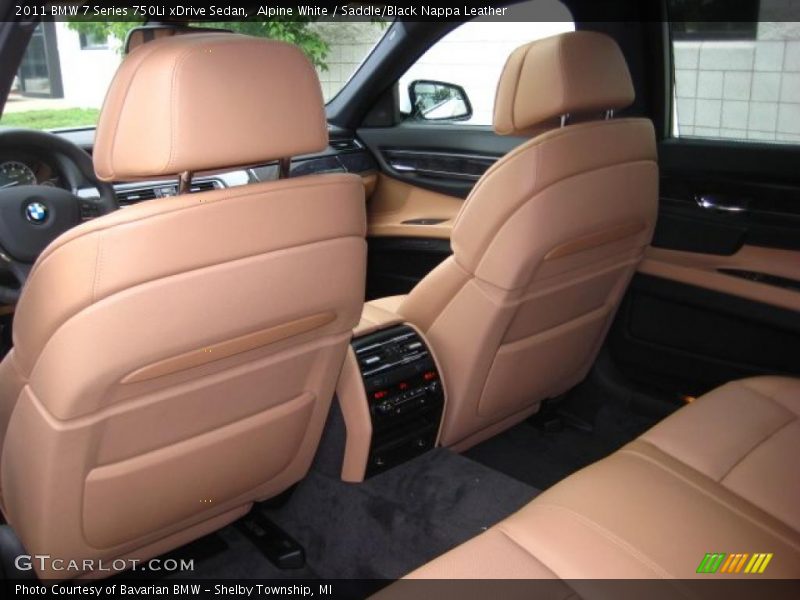 Alpine White / Saddle/Black Nappa Leather 2011 BMW 7 Series 750Li xDrive Sedan