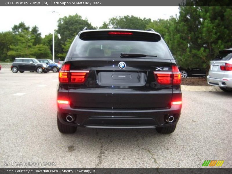 Black Sapphire Metallic / Black 2011 BMW X5 xDrive 35i