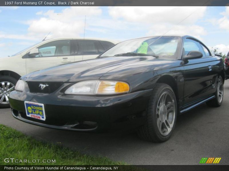 Black / Dark Charcoal 1997 Ford Mustang GT Coupe