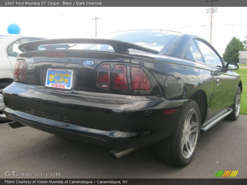 Black / Dark Charcoal 1997 Ford Mustang GT Coupe