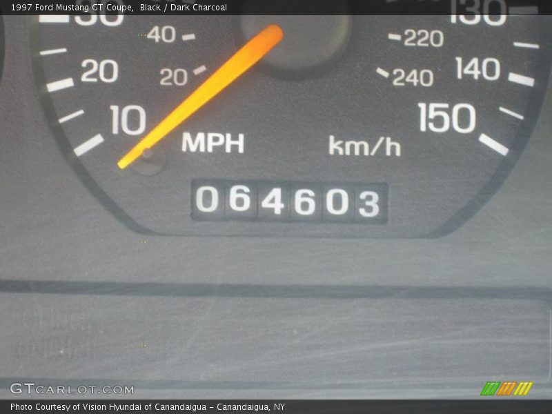 Black / Dark Charcoal 1997 Ford Mustang GT Coupe