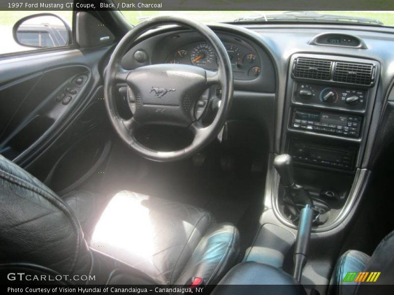 Black / Dark Charcoal 1997 Ford Mustang GT Coupe