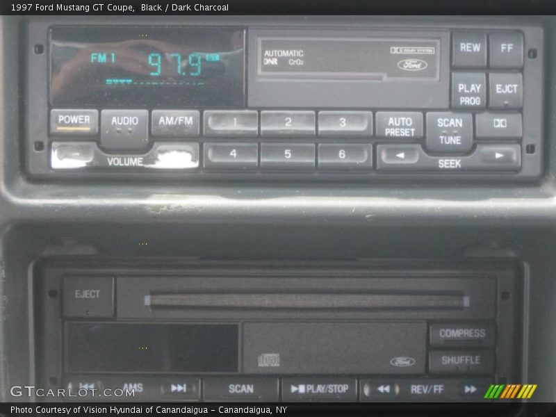 Black / Dark Charcoal 1997 Ford Mustang GT Coupe