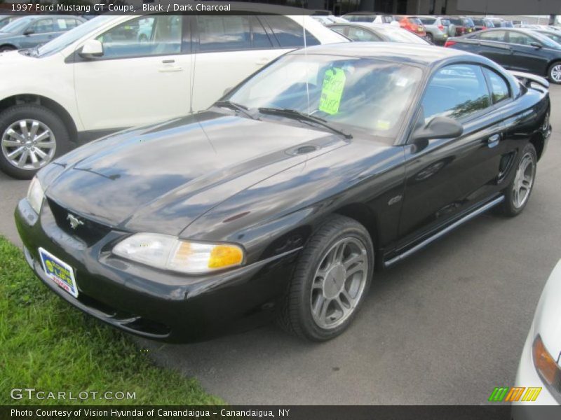 Black / Dark Charcoal 1997 Ford Mustang GT Coupe
