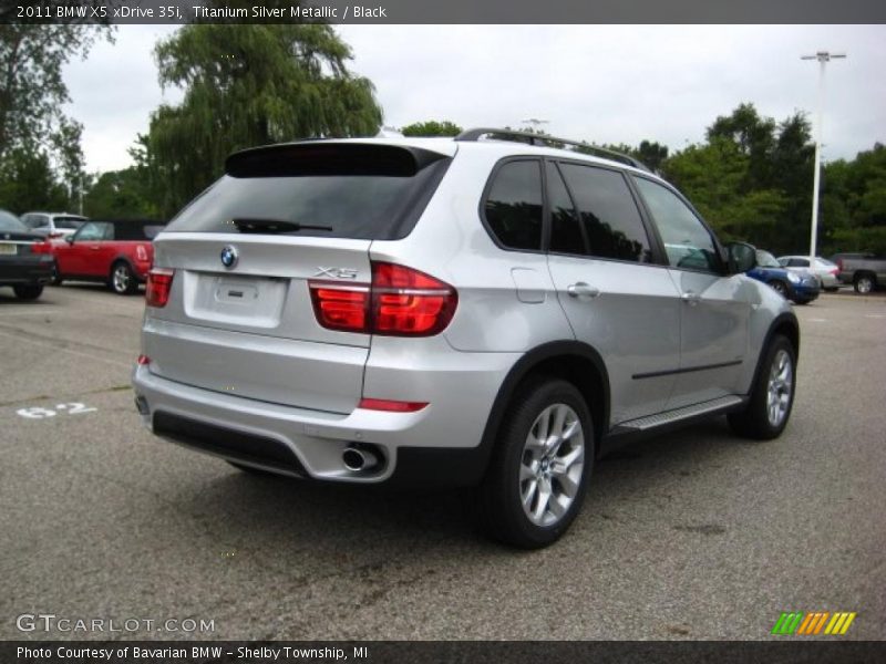 Titanium Silver Metallic / Black 2011 BMW X5 xDrive 35i