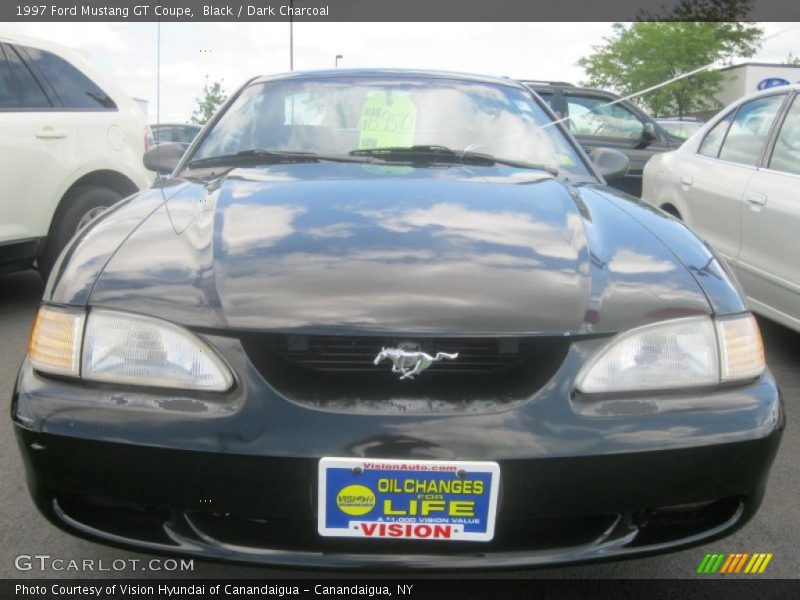 Black / Dark Charcoal 1997 Ford Mustang GT Coupe
