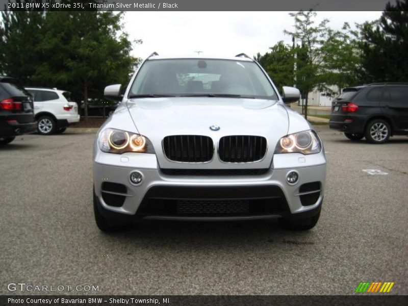 Titanium Silver Metallic / Black 2011 BMW X5 xDrive 35i