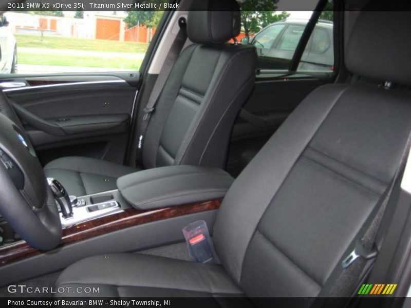 Titanium Silver Metallic / Black 2011 BMW X5 xDrive 35i