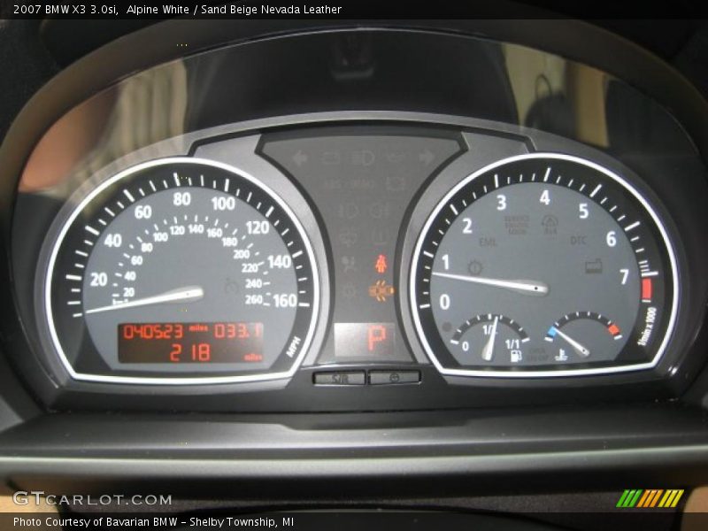 Alpine White / Sand Beige Nevada Leather 2007 BMW X3 3.0si