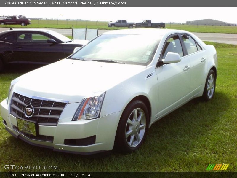 White Diamond Tri-Coat / Cashmere/Cocoa 2009 Cadillac CTS Sedan