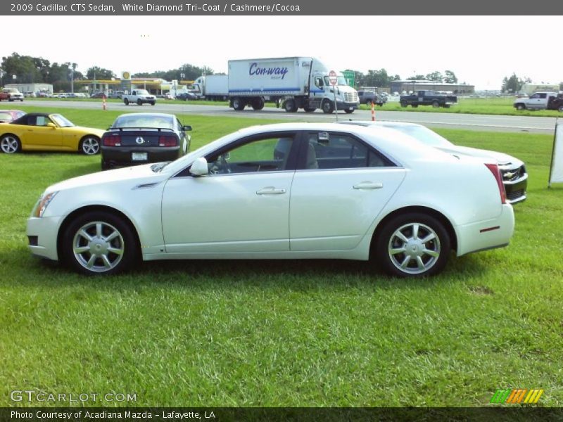 White Diamond Tri-Coat / Cashmere/Cocoa 2009 Cadillac CTS Sedan